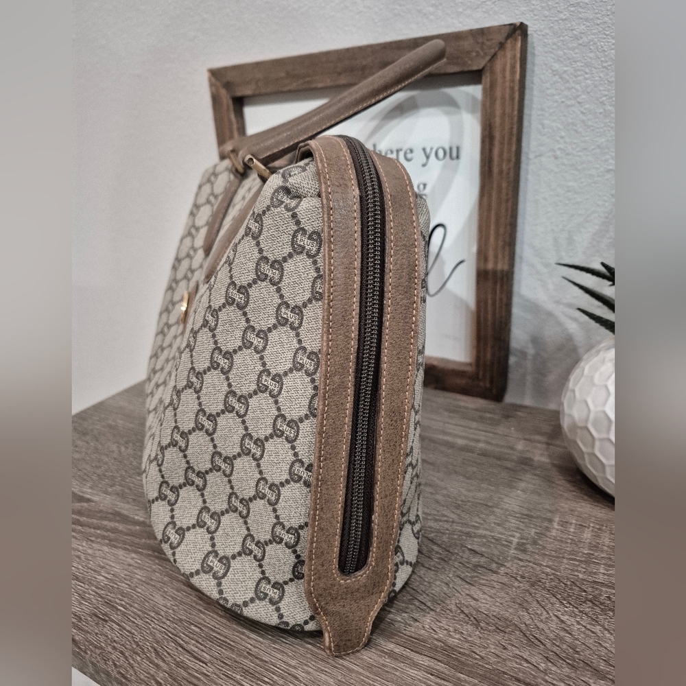 Gucci Large GG Canvas Satchel Bag - Picture 9 of 12